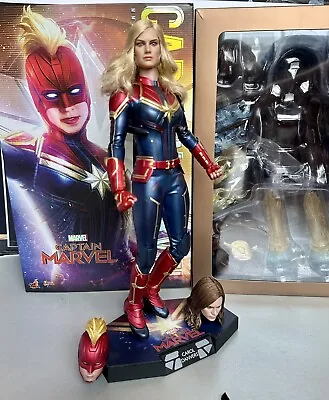 Buy Hot Toys Captain Marvel 1/6 Official 12” Figure Deluxe Version W/ Extra Head • 180£