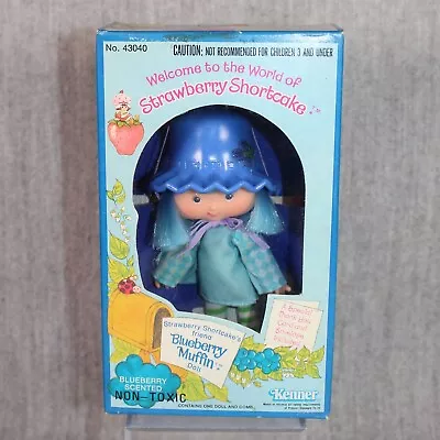Buy STRAWBERRY SHORTCAKE KENNER Blueberry Muffin Doll Vintage 1980 Boxed Sealed • 154.40£