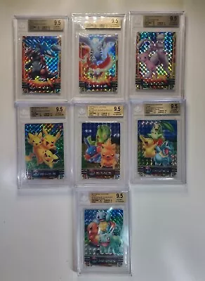 Buy BGS 9.5 Set Of 7, 2004 Zukan Bandai Carddass Prism - Rare Japanese Pokemon Card • 7,900.71£