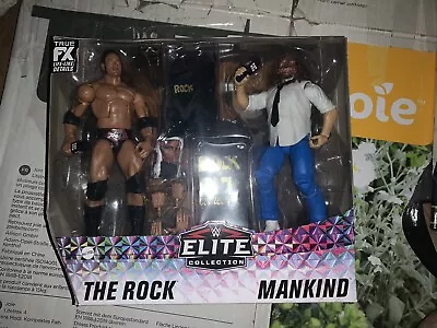 Buy Mattel WWE Elite 2-Pack Mankind & The Rock - Rock And Sock Connection Mick Foley • 70£