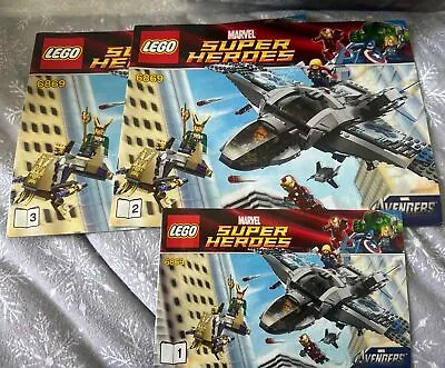 Buy LEGO Marvel Super Heroes 6869: Avengers Quinjet Aerial Battle No Box Or Figures • 44.99£