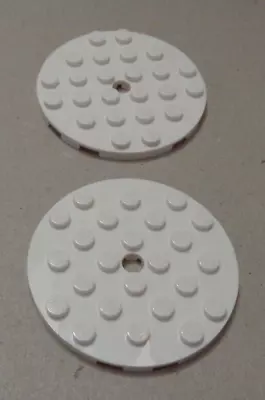 Buy Lego Parts & Pieces 11213 - 6109817 Plate Round Circle 6x6 White X2 • 2.19£