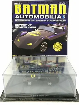 Buy BATMAN BATMOBILE DETECTIVE COMICS #456 Automobilia Collection Diecast Model +Mag • 8.99£