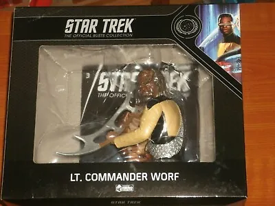 Buy LT. COMMANDER WORF #3 Eaglemoss Star Trek Official Busts Collection 2018 M. DORN • 19.99£