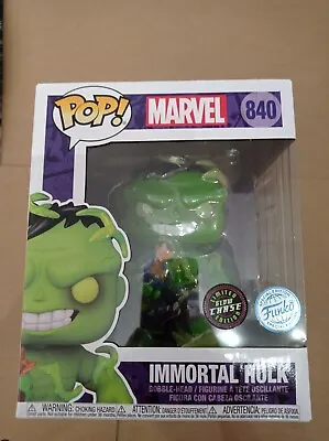 Buy Funko Pop Figure Marvel #840 The Immortal Hulk Glow In The Dark Chase Edition • 18£