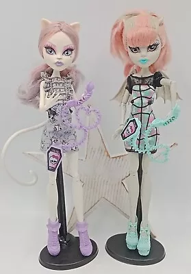 Buy Mattel Monster High Dolls Rochelle Goyle & Catrine Demew Ghoul Cat Dolls • 148.76£