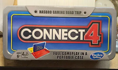 Buy Hasbro Gaming Road Trip Connect 4 Portable Board Game Plastic Carrying Case NEW • 9.46£