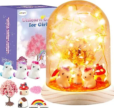 Buy Unicorn Gifts For Girls Age 3-10 Make Your Own Unicorn Night Light Kids Age 3-9& • 11.45£
