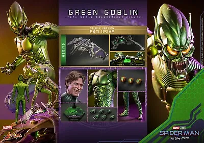 Buy Hot Toys GREEN GOBLIN Spider-man DELUXE No Way Home 1/6 FIGURE 12  Doll NEW!! • 420.52£