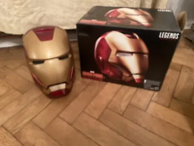 Buy Hasbro Marvel Legends Iron Man Electronic Helmet 1:1 Scale Prop Replica MK3 • 120£