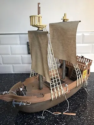 Buy Playmobil Pirate Ship 3550 Vintage W Accessories, Figures Instructions 1970s 80s • 35£