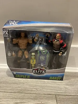 Buy WWE Jeff Hardy & Triple H Mattel Elite 2 Pack Set Boxed With Accessories - New • 79.97£