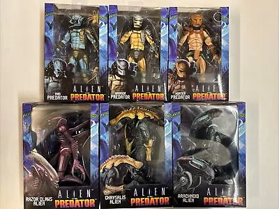 Buy NECA Alien Vs Predator Arcade Set Of 6 Official Alien Vs Predator Action Figures • 289.99£