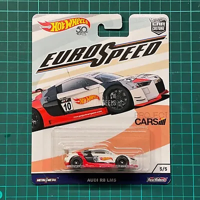 Buy Hot Wheels Premium｜Euro Speed Audi R8 LMS White Livery 5/5 Project Cars • 19.99£
