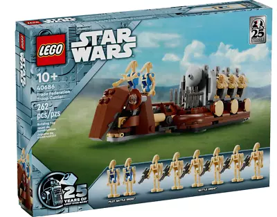 Buy Lego Star Wars Trade Federation Troop Carrier Set 40686 DISPATCH 07/05/24 • 34.99£