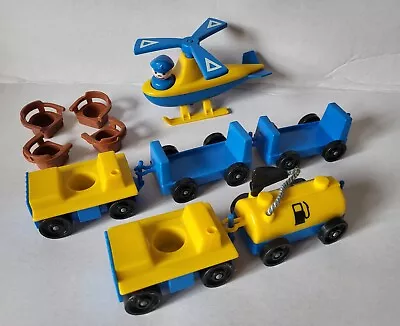 Buy Vintage FISHER PRICE LITTLE PEOPLE Play Family Airport Accessories / Helicopter • 19.99£