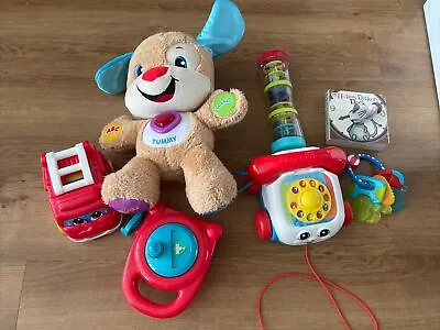 Buy Baby / Toddler Toy Bundle Inc Fisher Price Phone, Stacking Cars, Laugh & Learn P • 6.99£