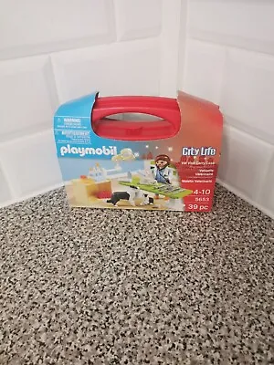 Buy PLAYMOBIL 5653 Case City Life Collectable Small Vet Carry Case Vet Animals Kids • 22.99£