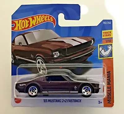 Buy Hotwheels 65 Ford Mustang 2+2 Fastback Metallic Cherry Red /64 New Muscle Mania • 11.99£