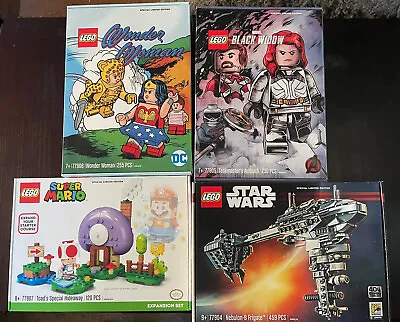 Buy LEGO SDCC Bundle: 77904 77905 77906 77907 - Star Wars Black Widow Mario Wonder W • 315.49£