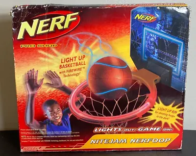 Buy NERF Pro Basketball Nite Jam Loop Over Door Lighted Hoop NEW 2004 Vintage • 19.45£