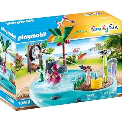 Buy Playmobil Family Fun Aqua Park Small Pool With Water Sprayer - 70610 Brand New • 18£