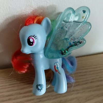 Buy My Little Pony - Rainbow Dash Blue Pegasus With Water-glitter Wings (G4) 2014 • 6.50£