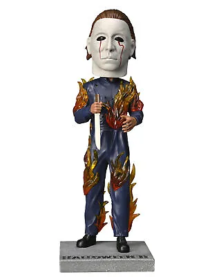 Buy Halloween 2 Michael Myers On Fire Head Knockers Figure NECA 06735 • 44.54£