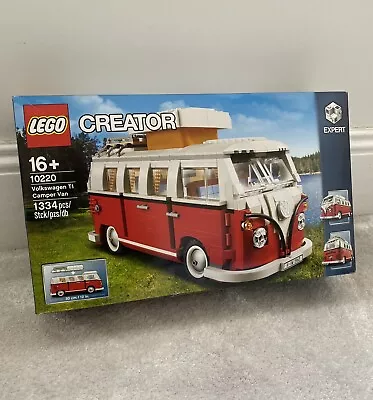 Buy LEGO CREATOR EXPERT: Volkswagen T1 Camper Van (10220)- New In Factory Sealed Box • 140£