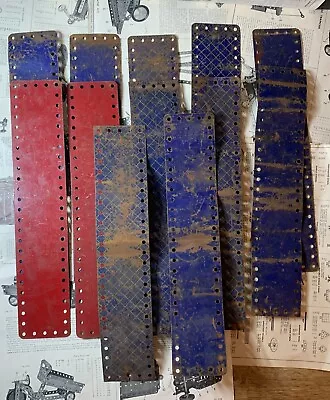 Buy MECCANO 5x25-HOLE FLAT METAL PLATES. SET OF 12. VINTAGE, USED CONDITION. • 8.50£