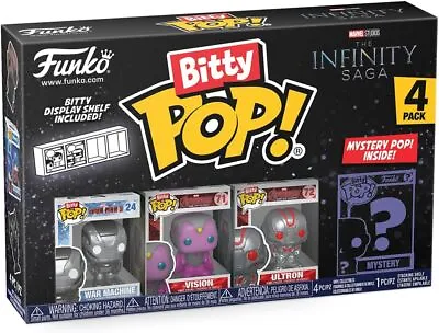 Buy Funko Bitty POP! | Marvel Infinity Saga | War Machine Vision Ultron | 4 Pack • 14.99£