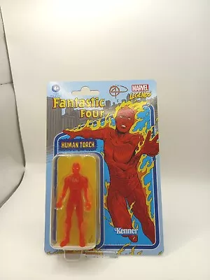 Buy Marvel Legends Retro Line HUMAN TORCH 3.75  Action Figures Hasbro Kenner Toys • 21.99£