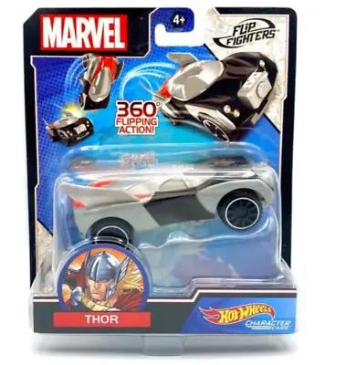 Buy HOT WHEELS MARVEL AVENGERS FLIP FIGHTERS - Thor Hotwheels 360 Stunt Car • 6.99£
