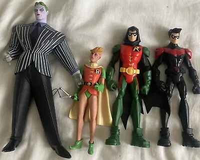Buy DC Direct Batman Figures - ( Joker / Carrie Kelle Robin & 2011 Mattel Robin ) • 14£