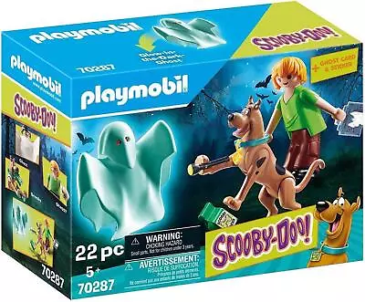 Buy Playmobil Scooby Doo Shaggy Glow In The Dark Ghost Set 22 Pieces 70287 • 9.95£