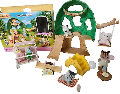 Buy Sylvanian Families Nursery Playground Swing Set Baby Tree House Double Buggy • 49.50£