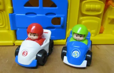 Buy Fisher Price Little People Down Hill Two Car Race Track With Sounds • 22.99£