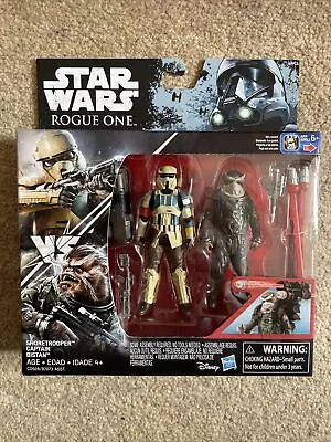 Buy Star Wars Rogue One Shoretrooper Captain & Bistan Figures. Rare, New Unopened • 24.99£