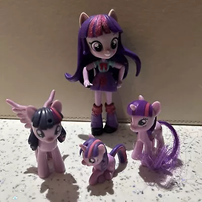 Buy My Little Pony - Equestrian Girls Minis “TWILIGHT SPARKLE (Glitter) & 3 Ponies” • 5.70£