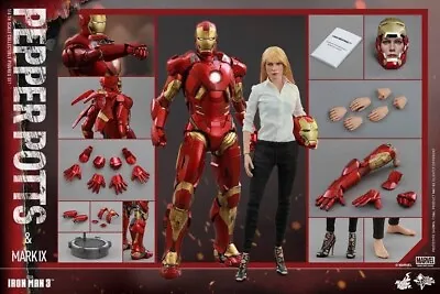 Buy 1/6 Hot Toys Iron Man 3 Mark 9 Ix Pepper Potts Set Mms311 Normal Edition Uk • 304.99£
