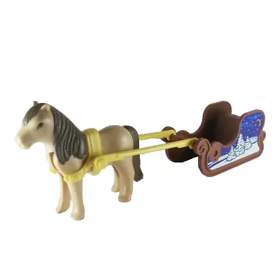 Buy Playmobil Christmas / Advent Xmas Sleigh / Sled (for A Child Figure) & Pony  NEW • 7.40£