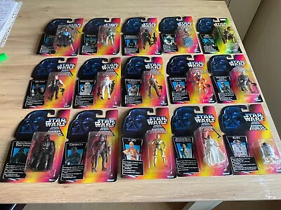 Buy STAR WARS 1995 1996 Kenner Power Of The Force Red Packaging 14 Action Figures • 100£