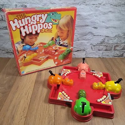 Buy THE HUNGRY HIPPOS Board Game - Hasbro - Vintage 1980s - Complete • 24.99£