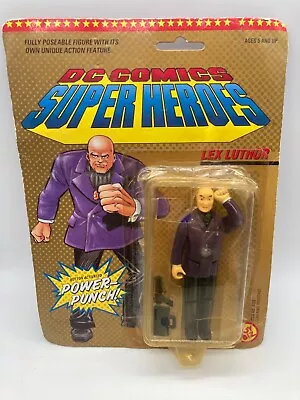 Buy Vintage Toy Biz DC Comics Super Heroes Lex Luthor Toy Figure OPEN CARD 1989 • 29.99£