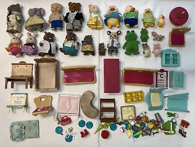 Buy Vintage Calico Critters Sylvanian Family Goose Elephant Frog Figure Parts Lot • 76.85£