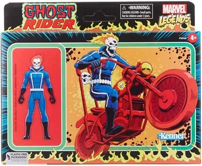 Buy Marvel Legends Retro 375 Collection Ghost Rider 3.75  Action Figure With Vehicle • 22.94£