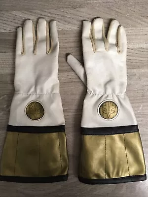 Buy Mighty Morphin Power Rangers Gloves Vintage Collectible - White Ranger - MMPR • 10£
