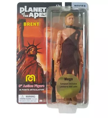 Buy PLANET OF THE APES Cult Movie Film BRENT Euro Exclusive 8  Mego Figure Toy • 27.99£