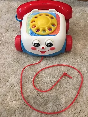 Buy Vintage Fisher Price Kids Play Pull Along Chatter Telephone 2000 Model • 6.50£