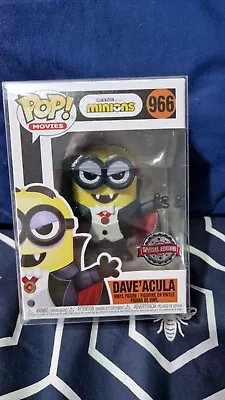 Buy Funkoween Minions Daveacula Funko Pop Vinyl #966 Exclusive With Protector • 16.99£